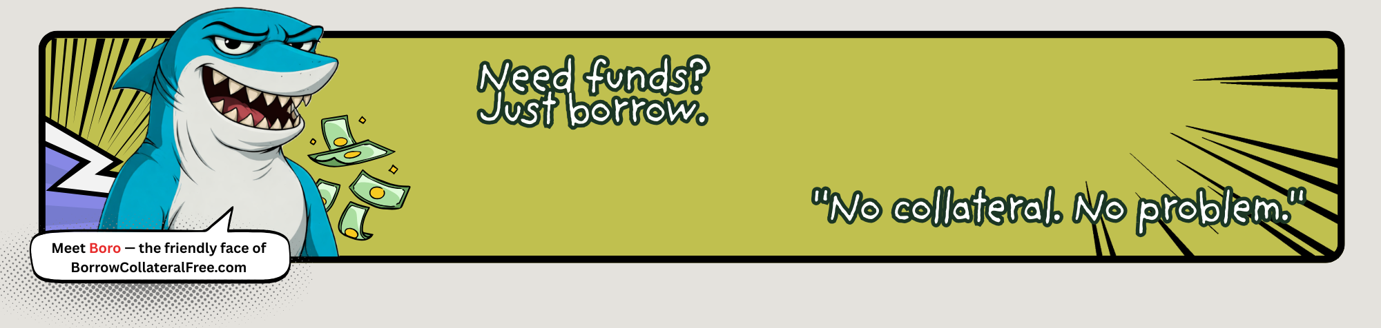 Borrow Collateral Free Banner